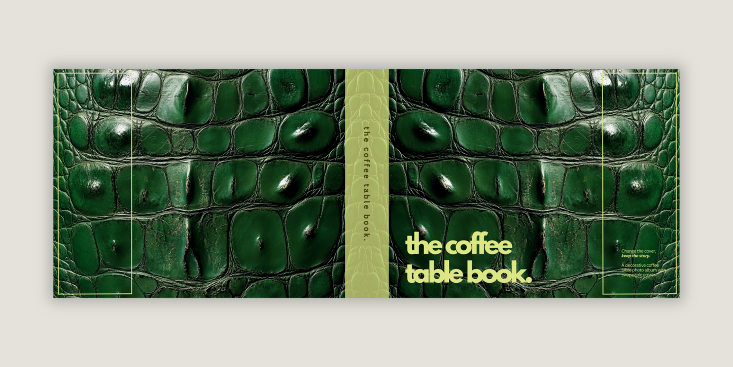 Crocodile Print - Chartreuse Green