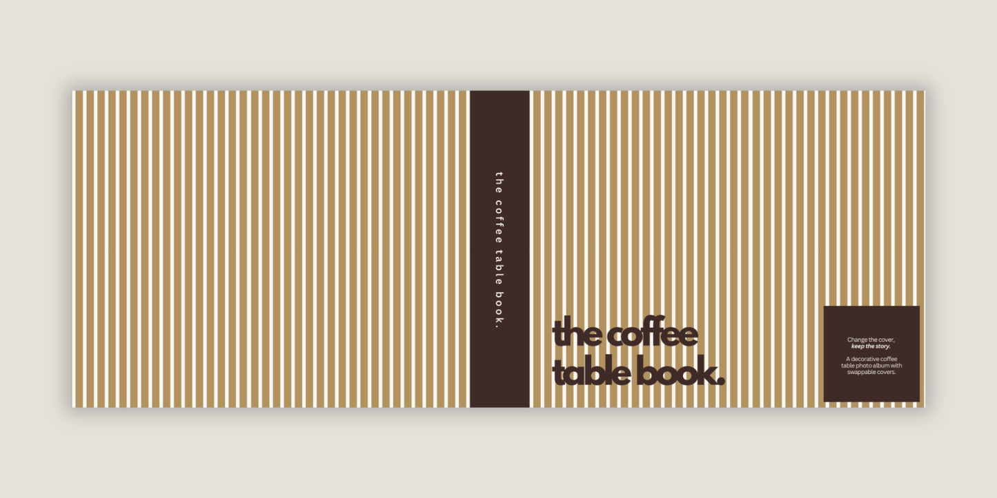 Vertical Striped - Latte Brown