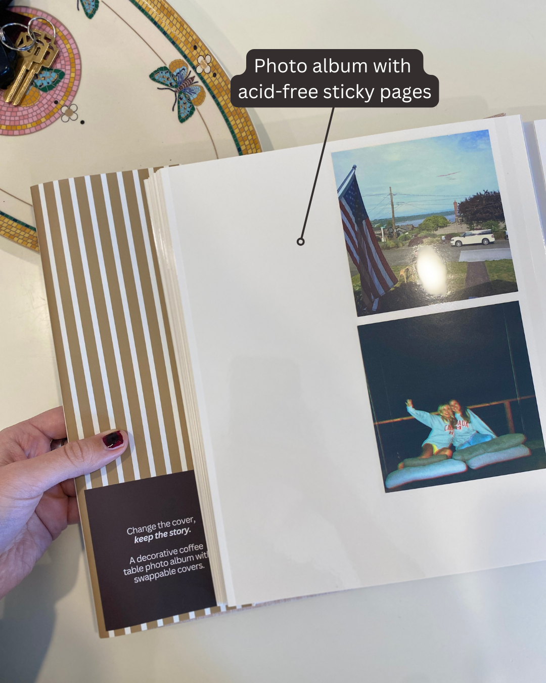 Vertical Striped - Latte Brown