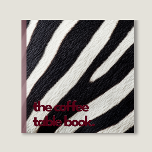 B/W Zebra Print - Burgundy
