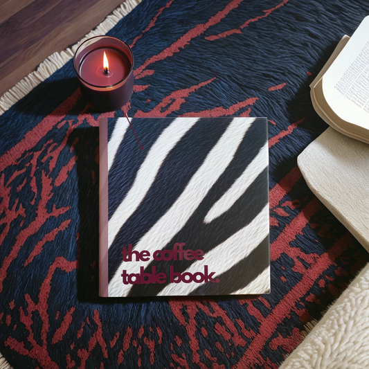 B/W Zebra Print - Burgundy