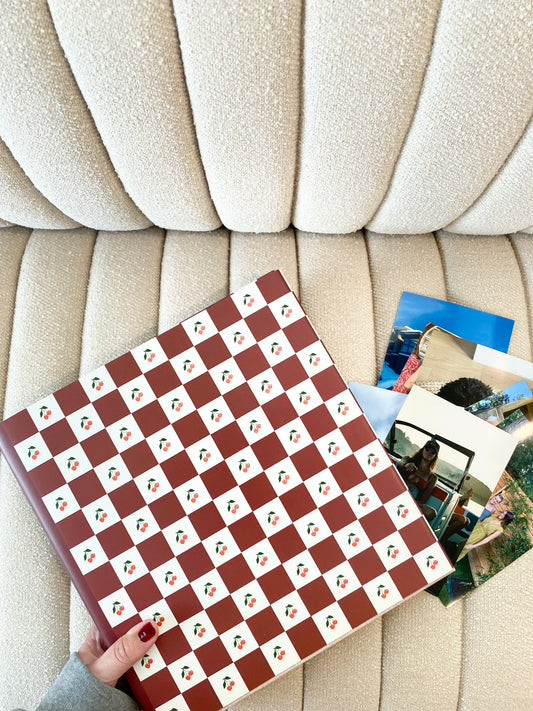 Checkered Cherry - Vibrant Red