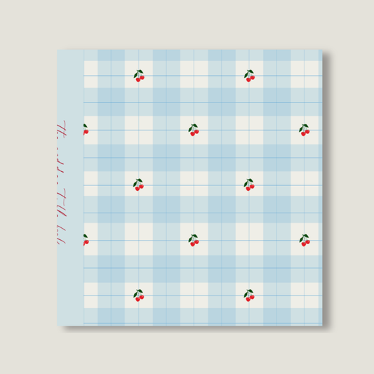 Cottage Core Cherries- Wedgwood Blue