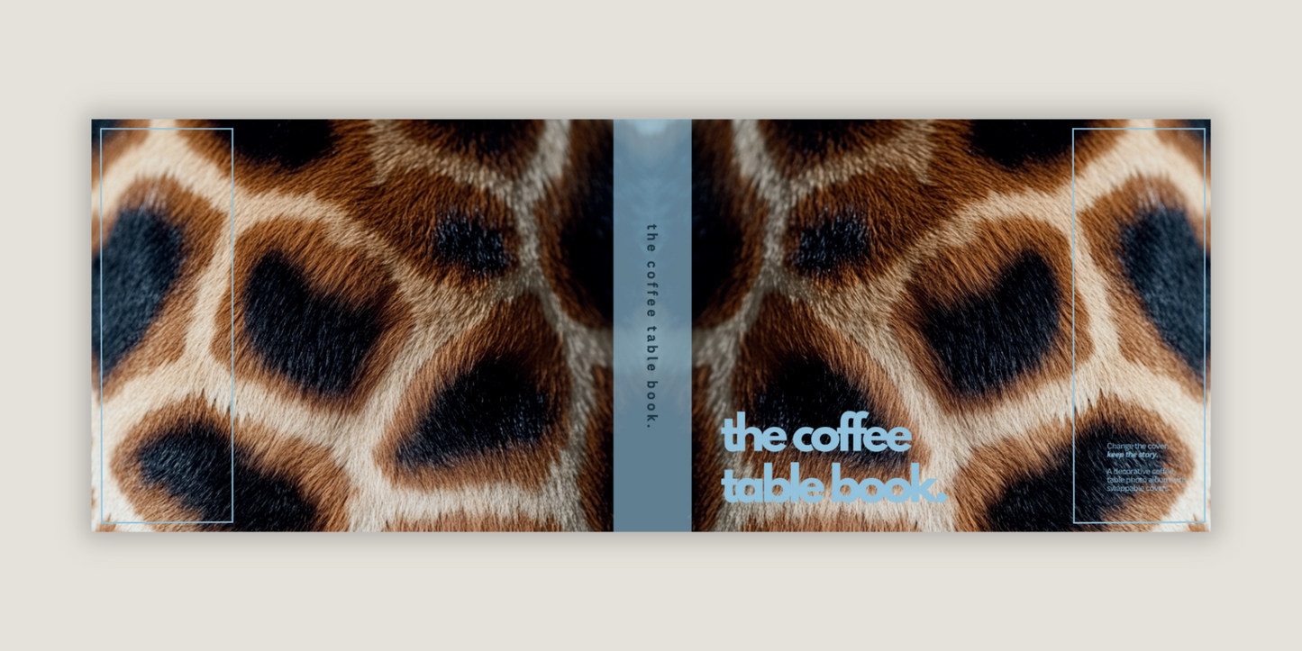 Giraffe Print Dust Jacket for Photo Album