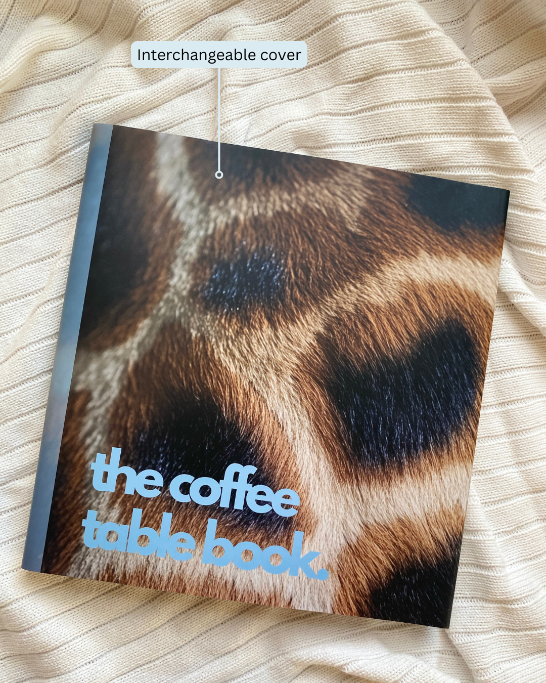 Giraffe Print - Wedgwood Blue - the coffee table book