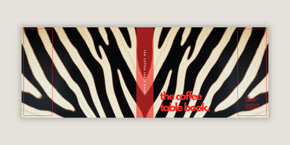 Muted Zebra Print Dust Jacket for Photo Album