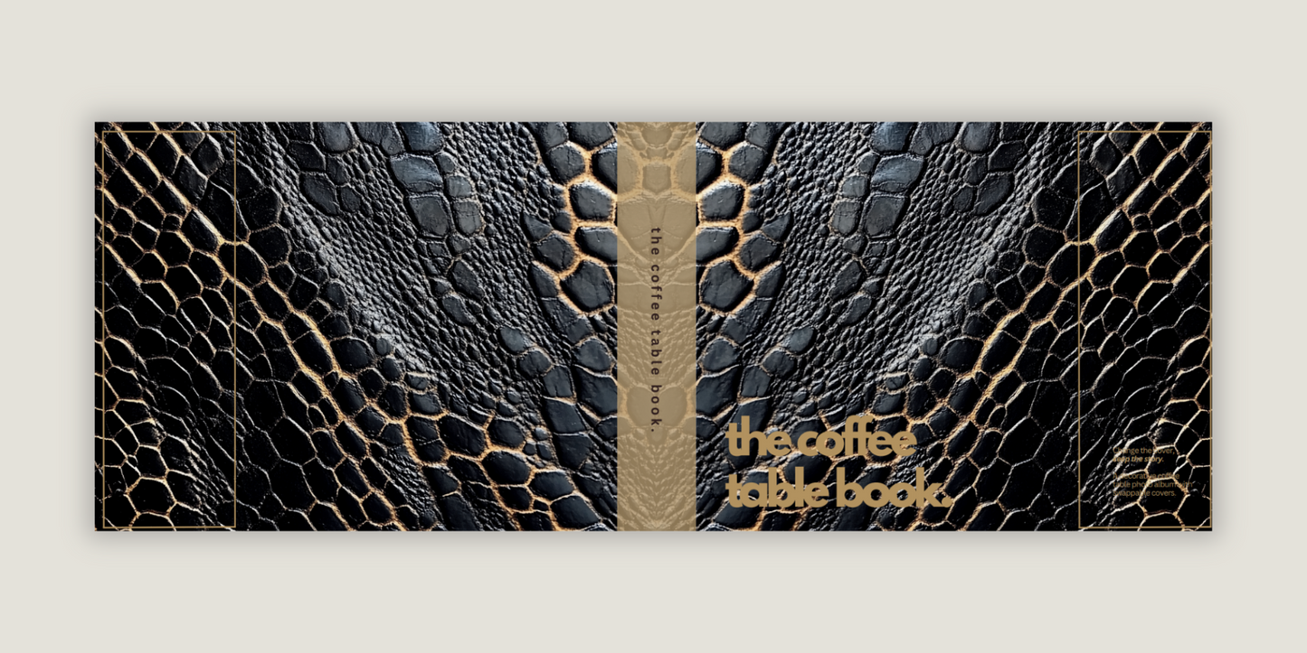 Snakeskin Print Photo Album Dust Jacket